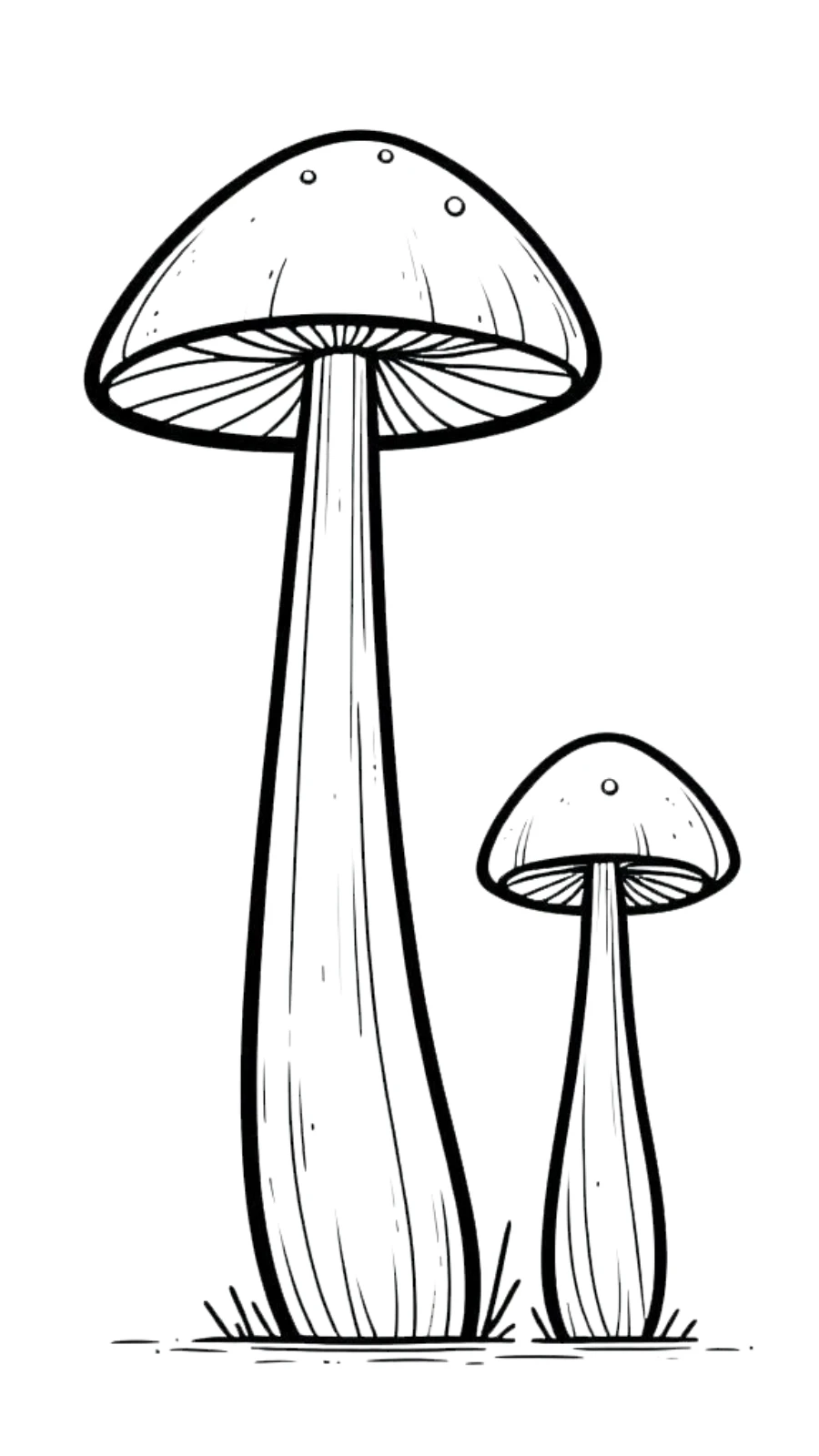 coloriage Champignon à imprimer pour enfant de 10 ans 1