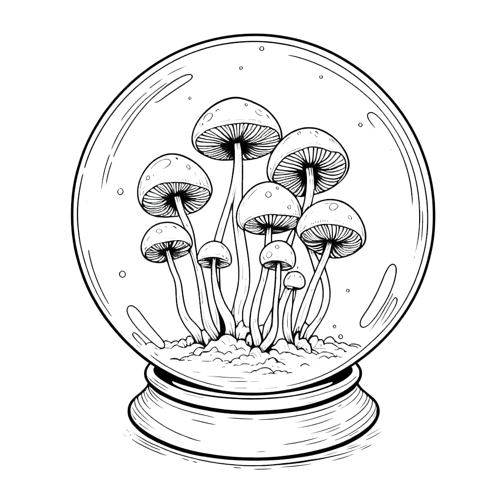 coloriage Champignon en ligne