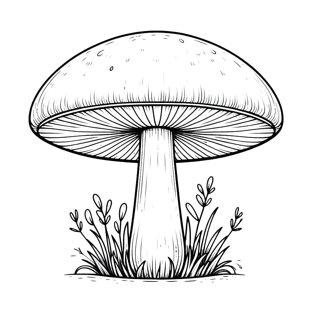 coloriage Champignon pour enfant de 8 ans 2