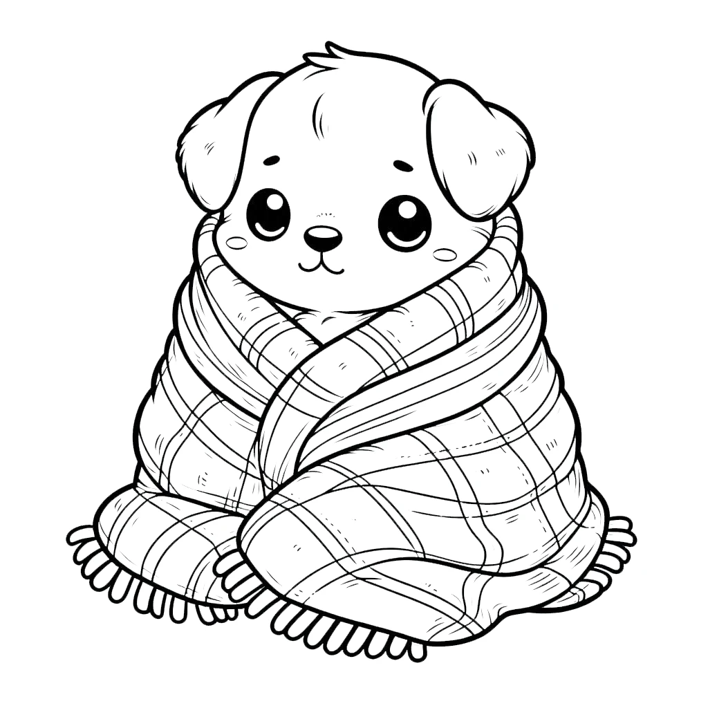 coloriage Chiot à imprimer gratuitement pdf