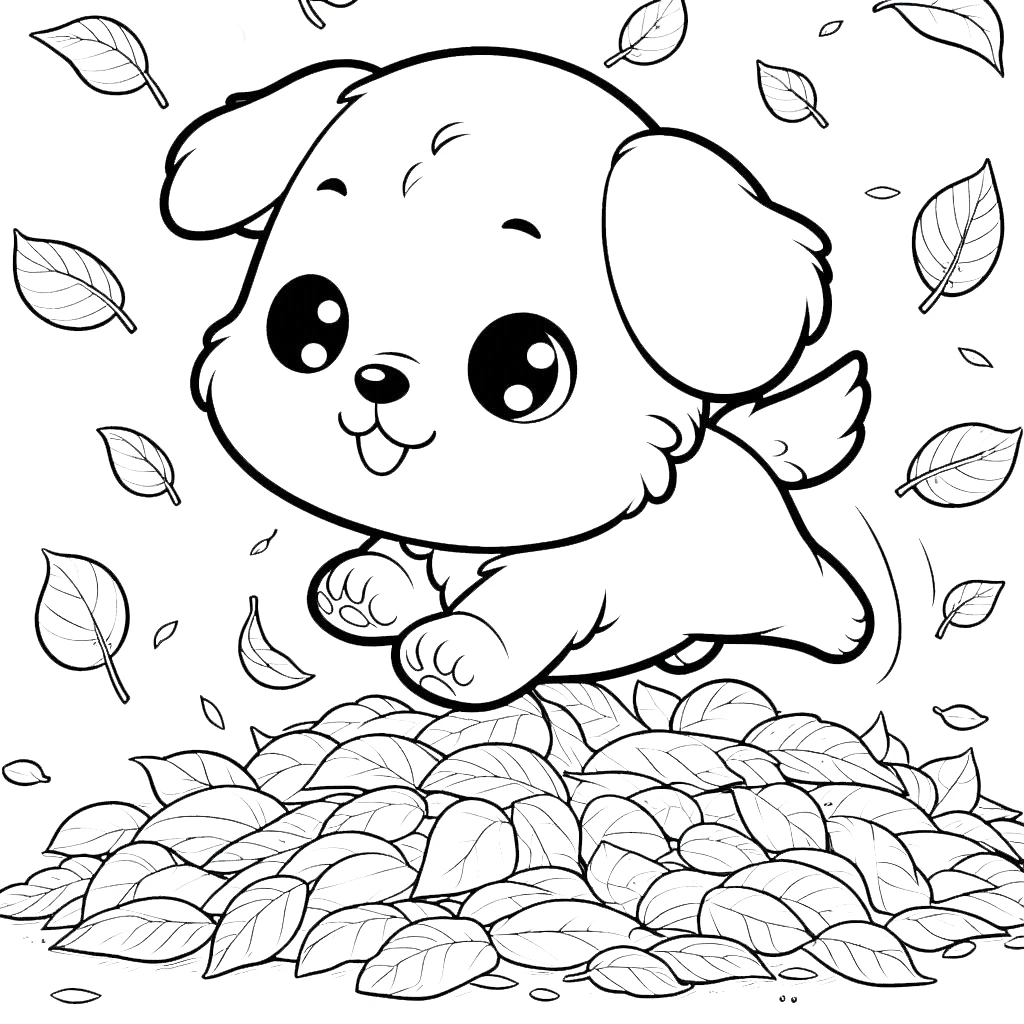 coloriage Chiot gratuit