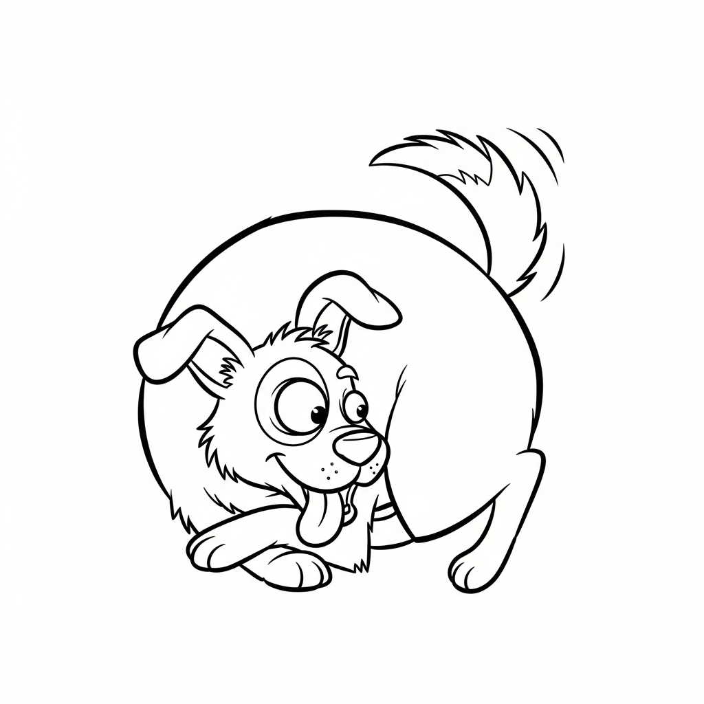 coloriage Chiot updated pour enfant de 10 ans
