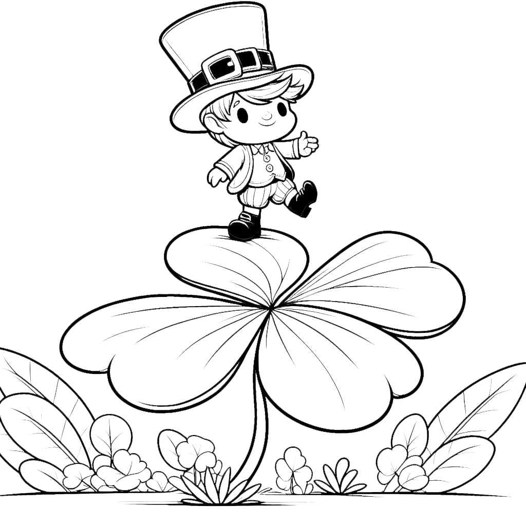 coloriage Leprechaun a imprimer