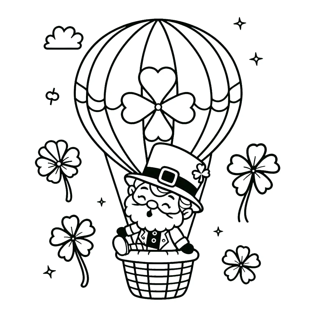 coloriage Leprechaun pour enfants