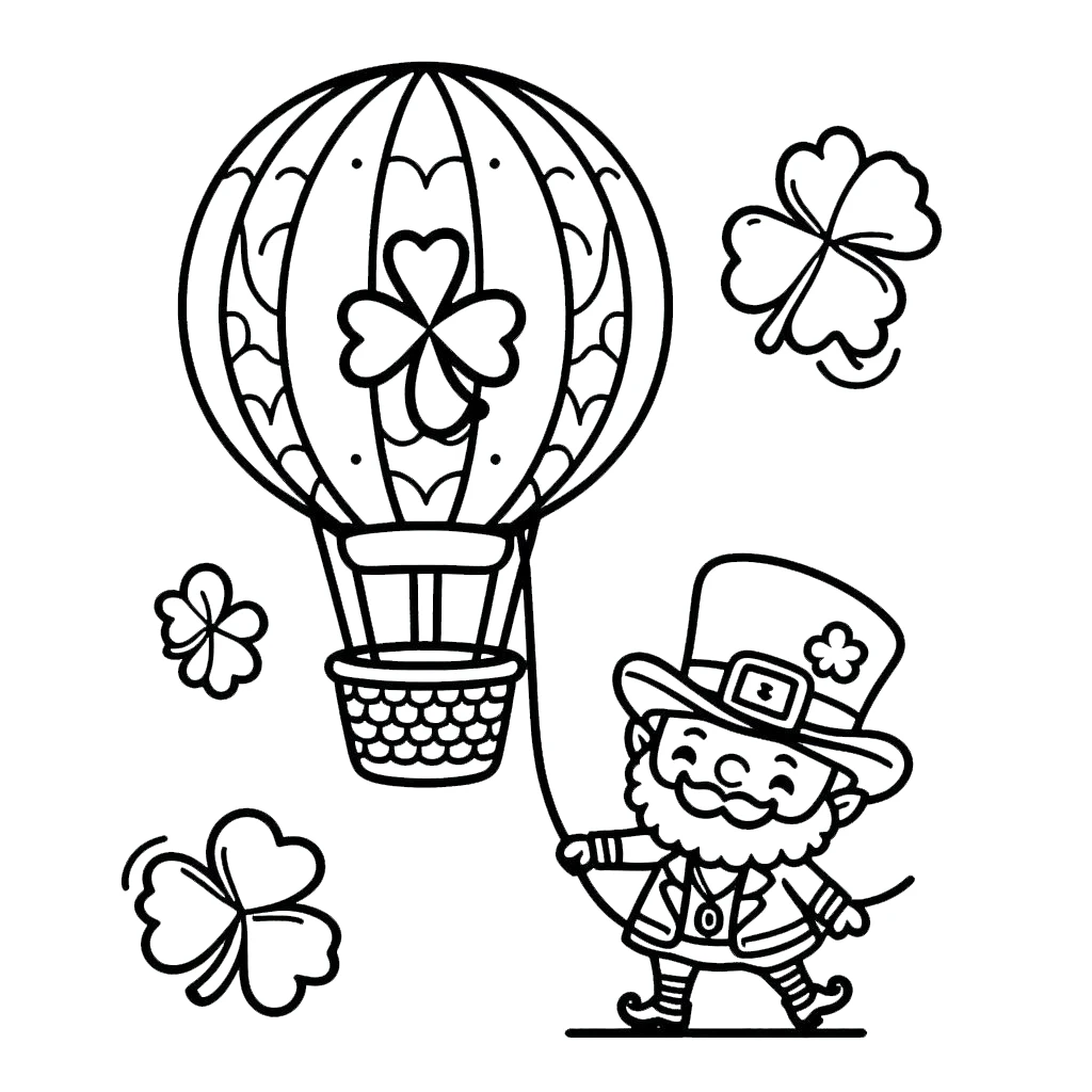 image pour coloriage Leprechaun enfant