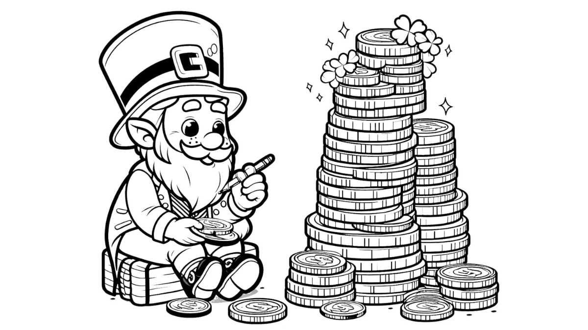 imprimer coloriage Leprechaun pour enfant