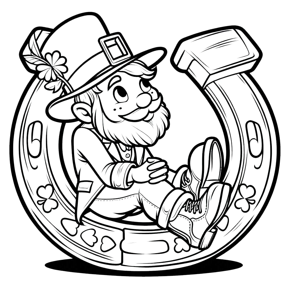 coloriage Leprechaun pour enfant