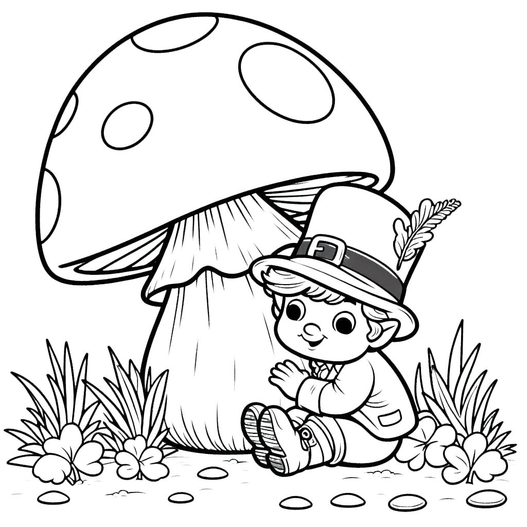 coloriage Leprechaun à imprimer pdf gratuit