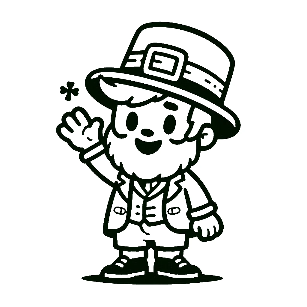 coloriage Leprechaun gratuit