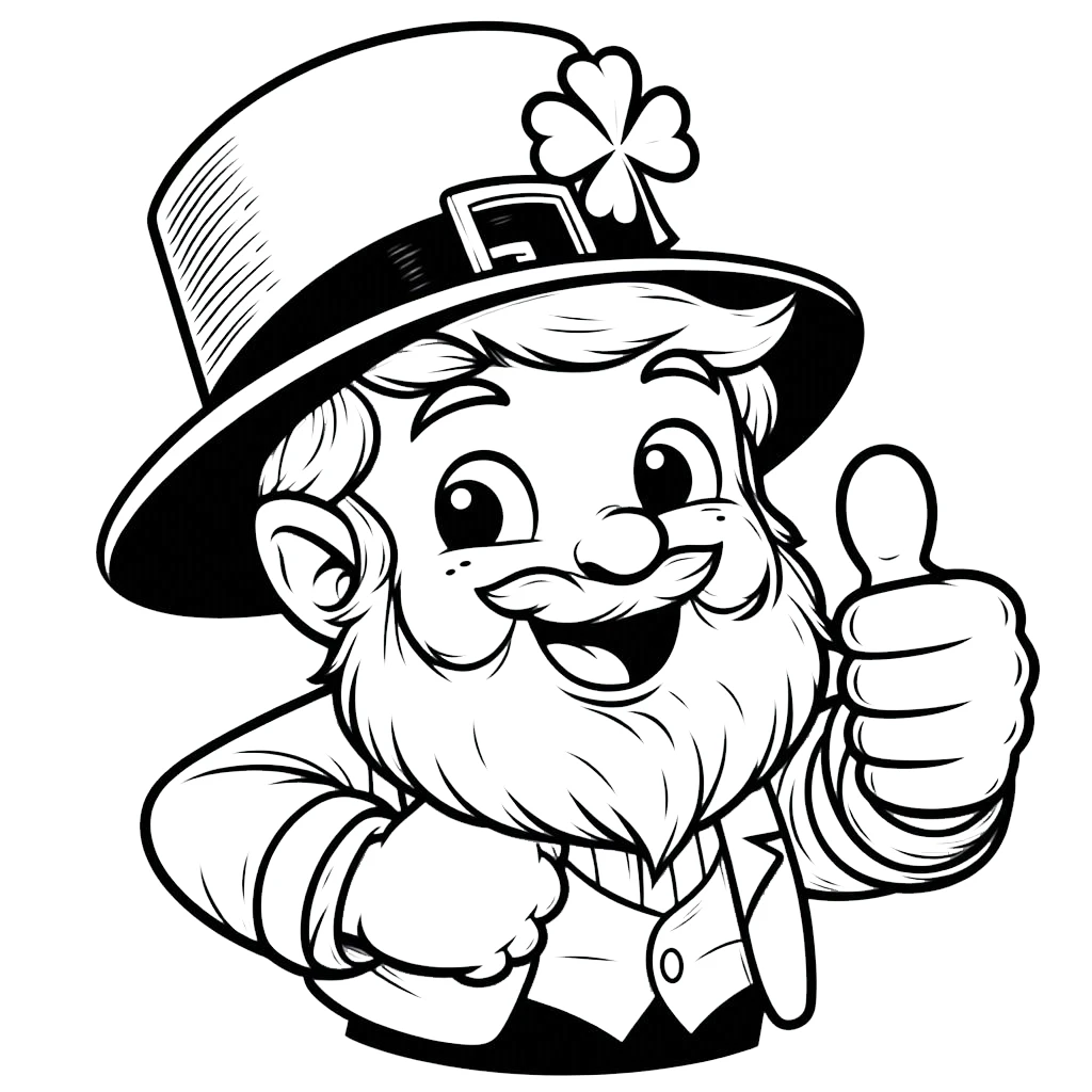coloriage Leprechaun a dessiner en ligne