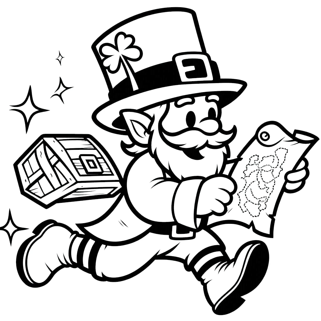 coloriage Leprechaun à imprimer pour enfant de 8 ans 1