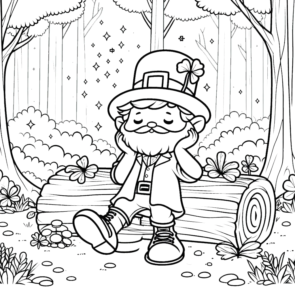 coloriage Leprechaun pour enfant de 6 ans 2