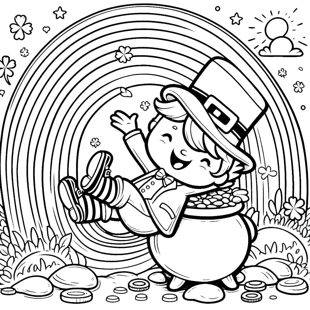 coloriage Leprechaun en ligne pour enfant