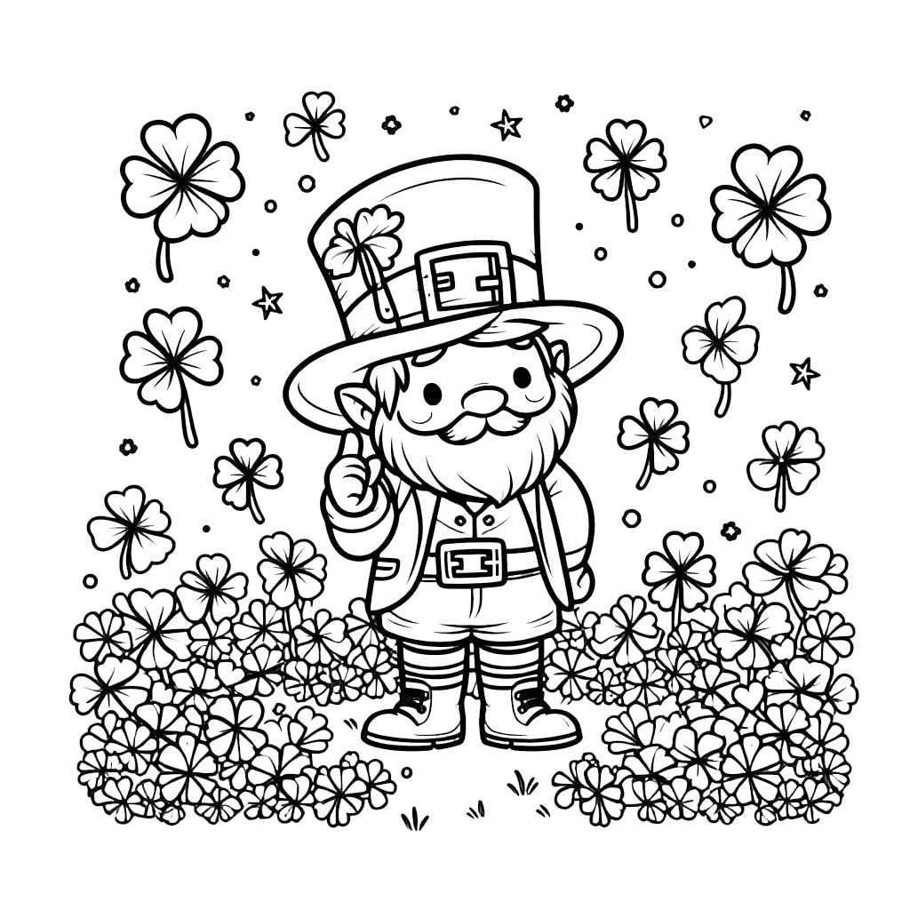 a imprimer coloriage Leprechaun gratuit