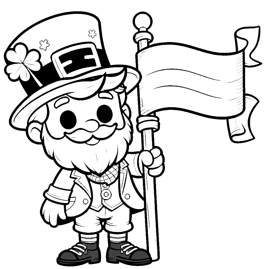 imprimer coloriage Leprechaun