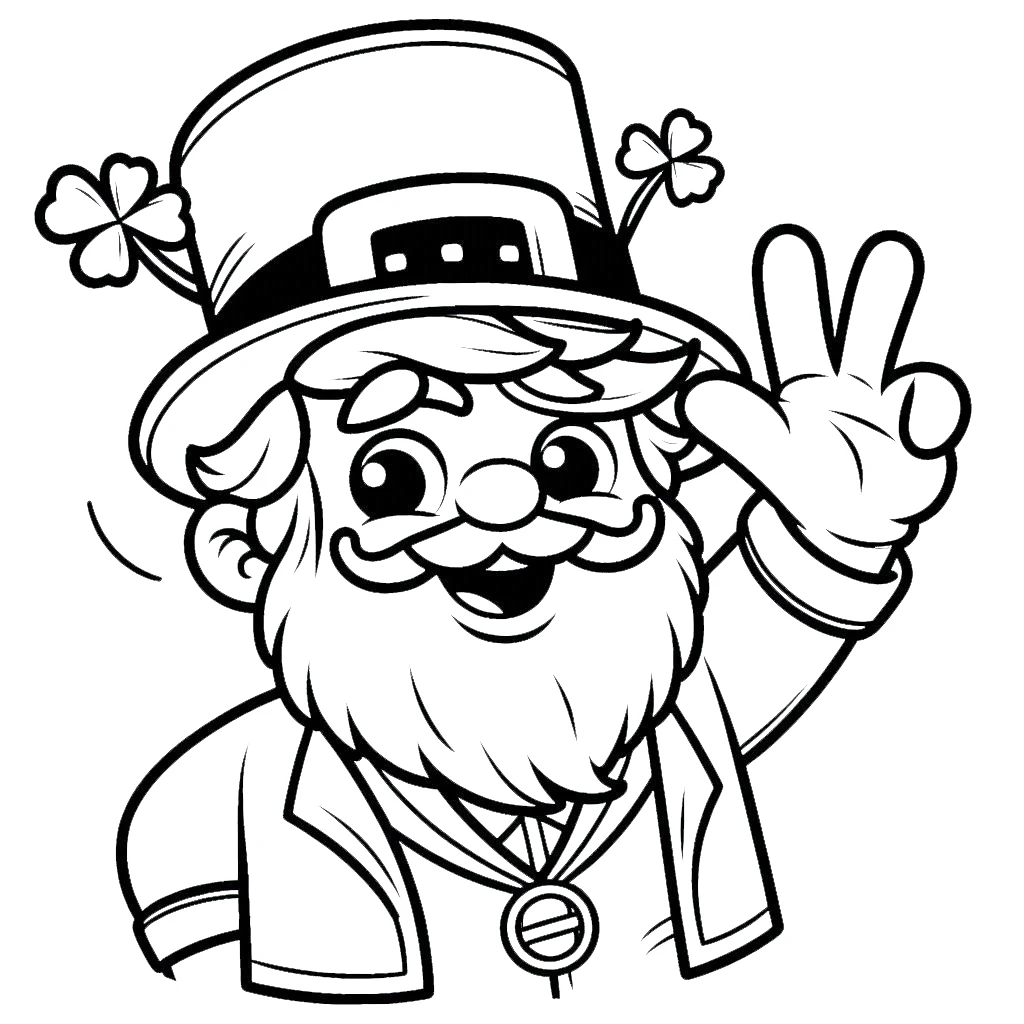 coloriage Leprechaun a colorier en ligne gratuitement