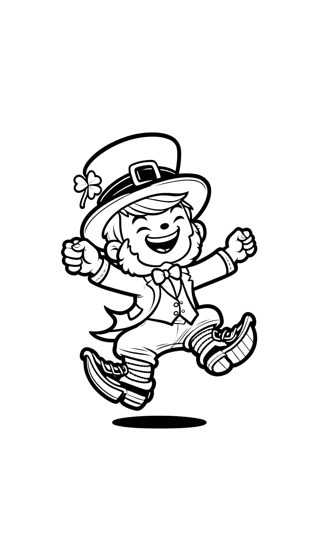 coloriage Leprechaun gratuit en ligne