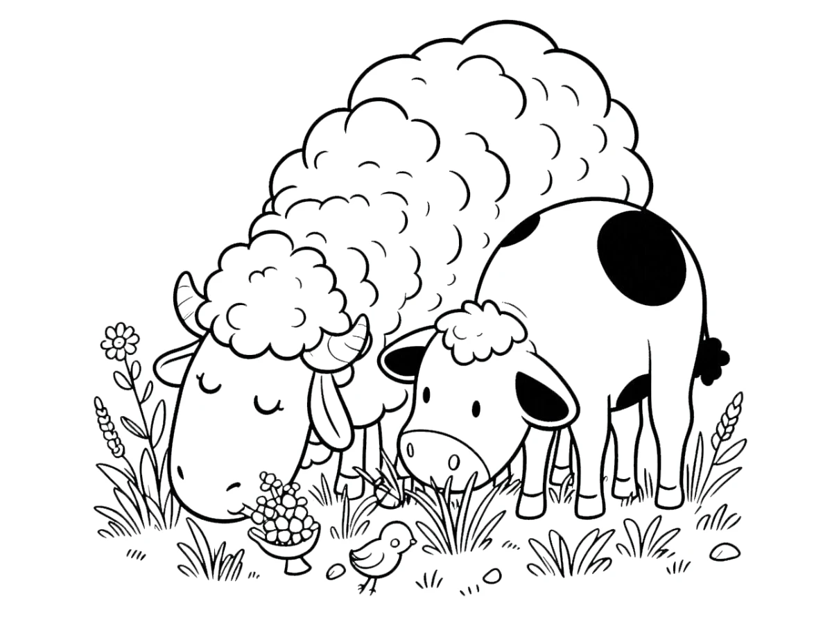 imprimer coloriage Mouton