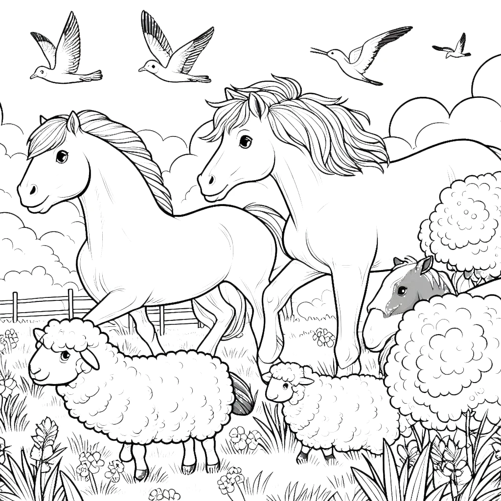 coloriage Mouton gratuit a imprimer