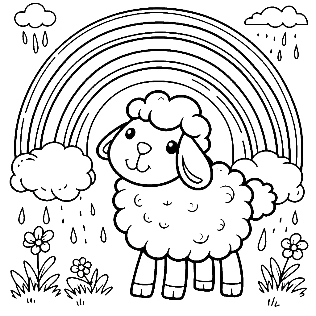 coloriage Mouton a imprimer 2