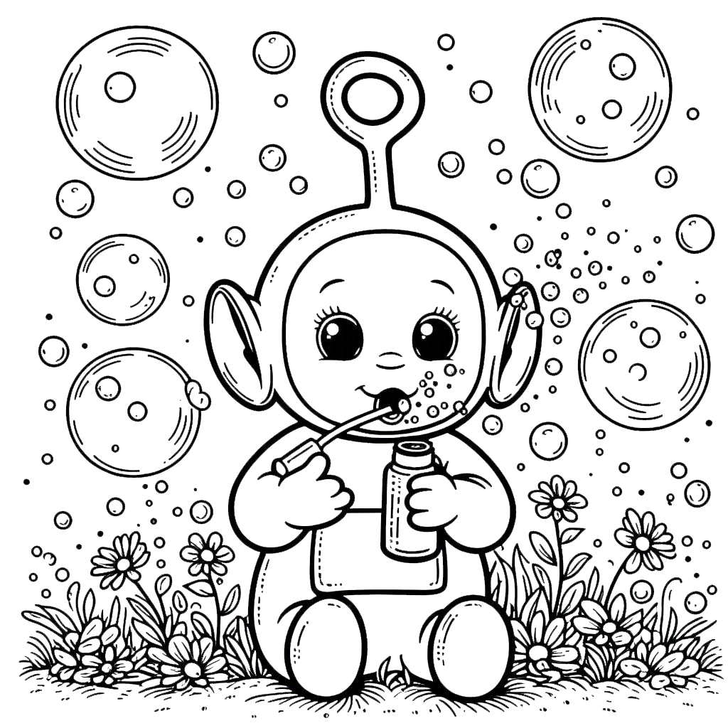 coloriage Teletubbies gratuit a imprimer 1