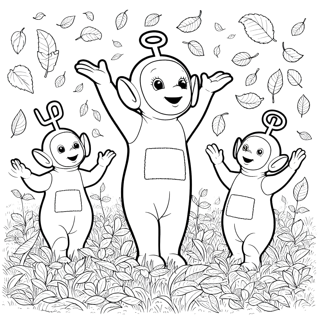 imprimer coloriage Teletubbies pour enfant 1