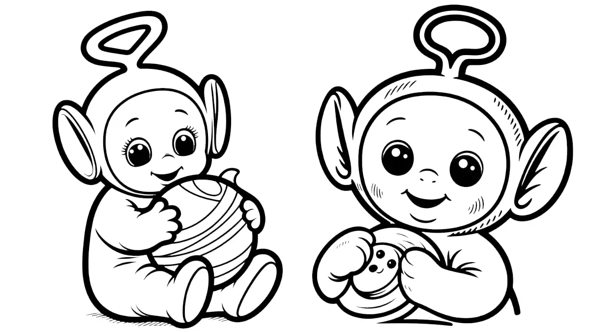 coloriage Teletubbies gratuit a imprimer