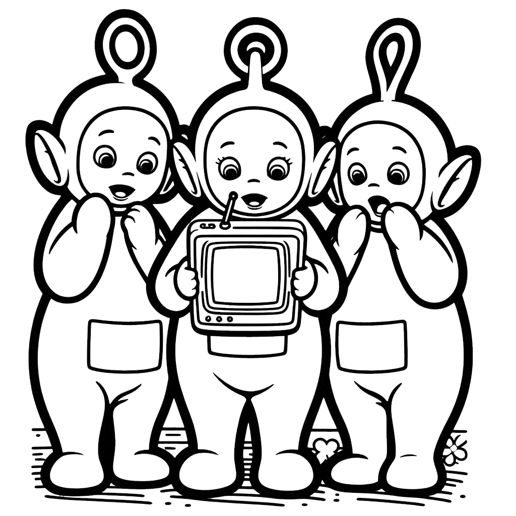 coloriage Teletubbies et apprentissage