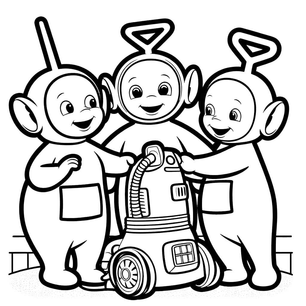 coloriage Teletubbies a imprimer gratuit