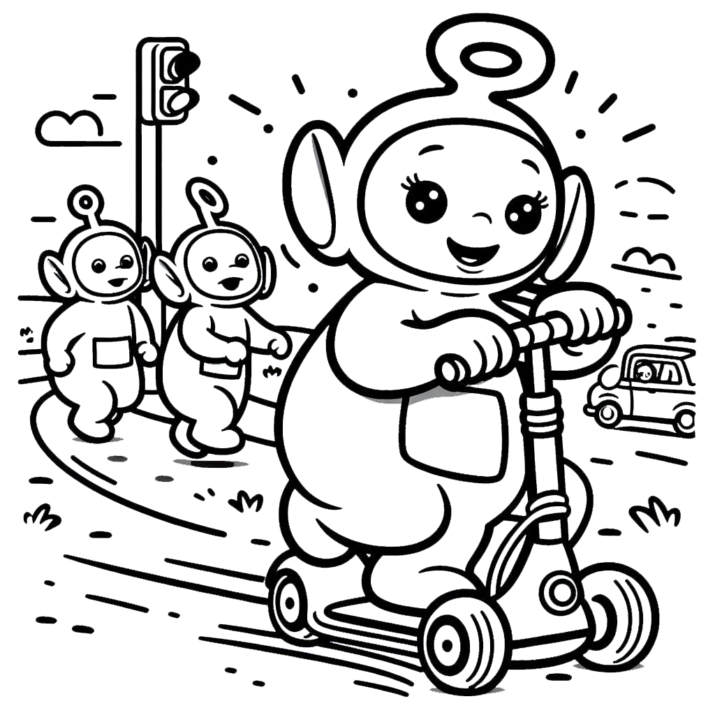 télécharger coloriage Teletubbies gratuit 2