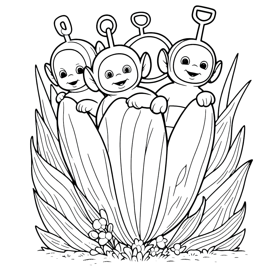 coloriage Teletubbies pour enfant gratuit