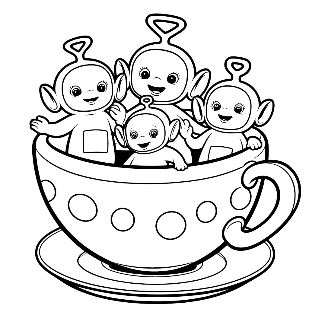 coloriage Teletubbies a colorier en ligne gratuitement