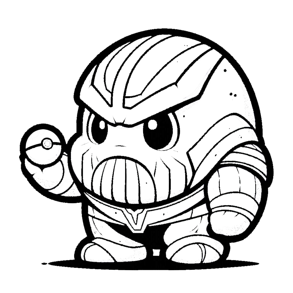 coloriage Thanos pour enfant de 5 ans