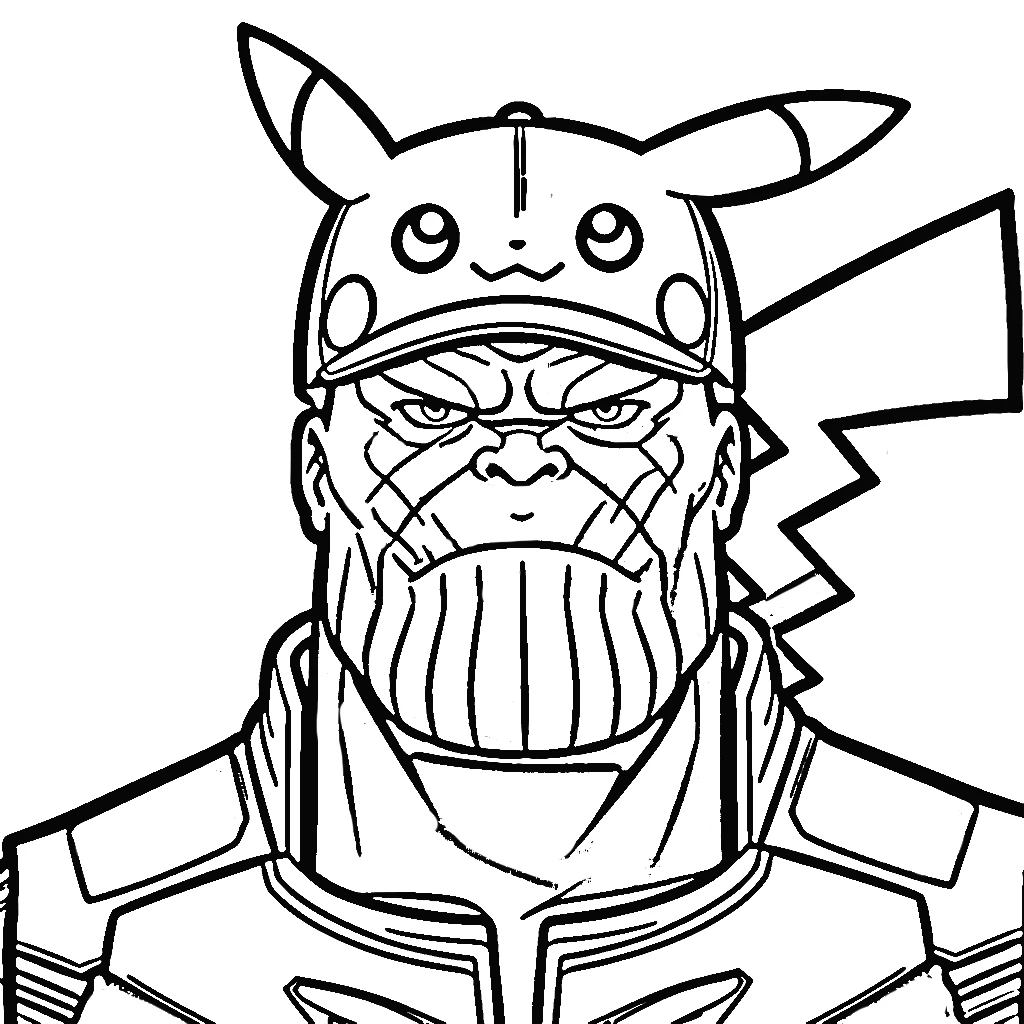 coloriage Thanos a dessiner et imprimer