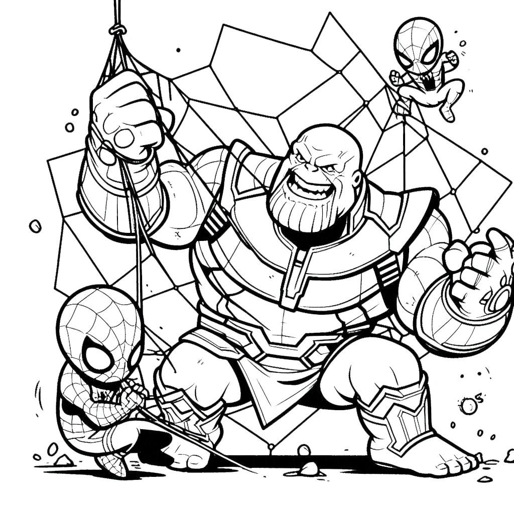 coloriage Thanos en ligne pour enfant