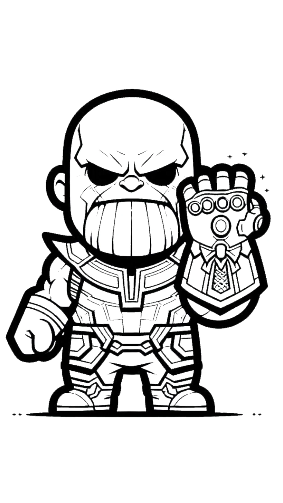 coloriage Thanos a colorier en ligne