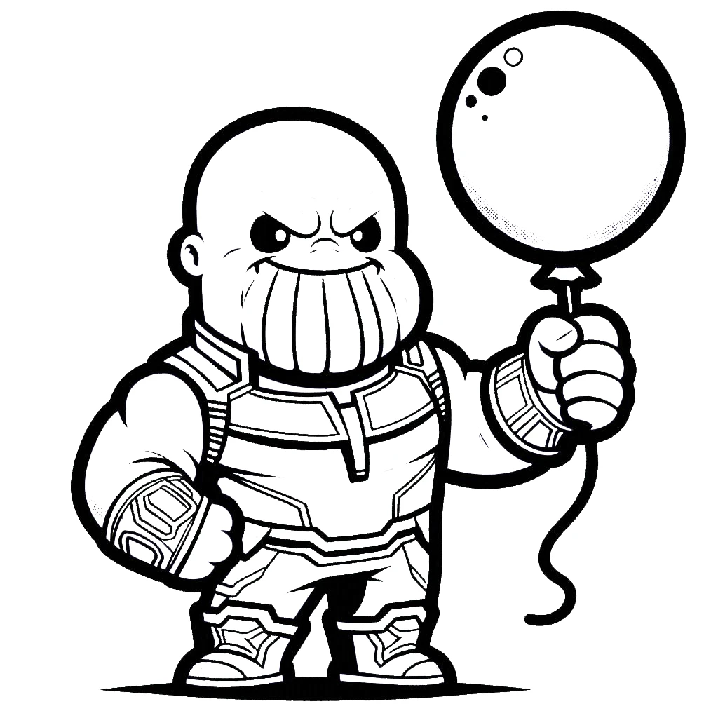 coloriage Thanos pour enfant gratuit