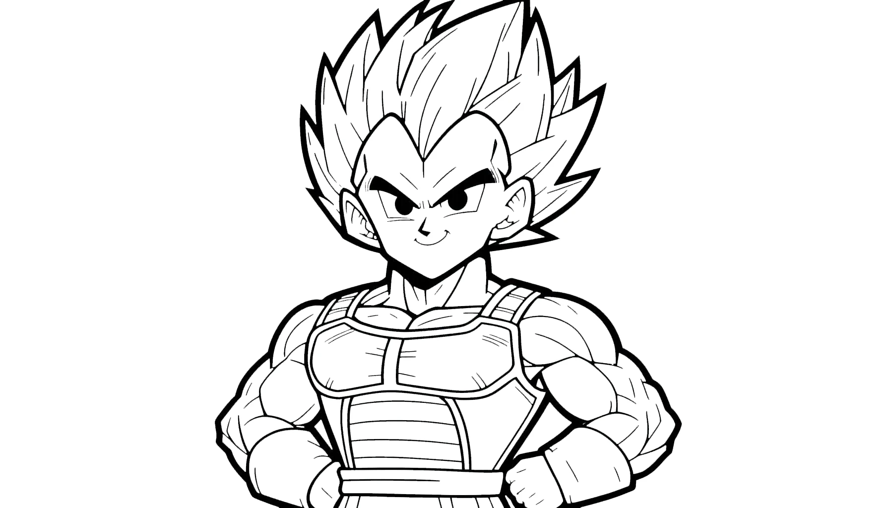 coloriage Vegeta pour enfant gratuit