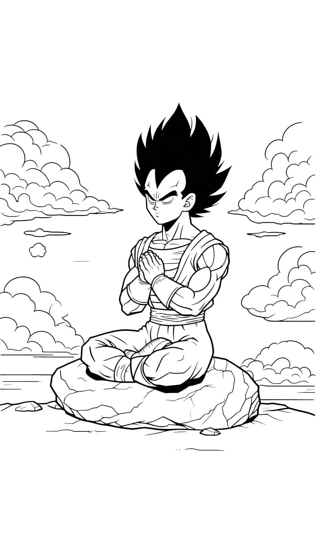 coloriage Vegeta pour enfant 1