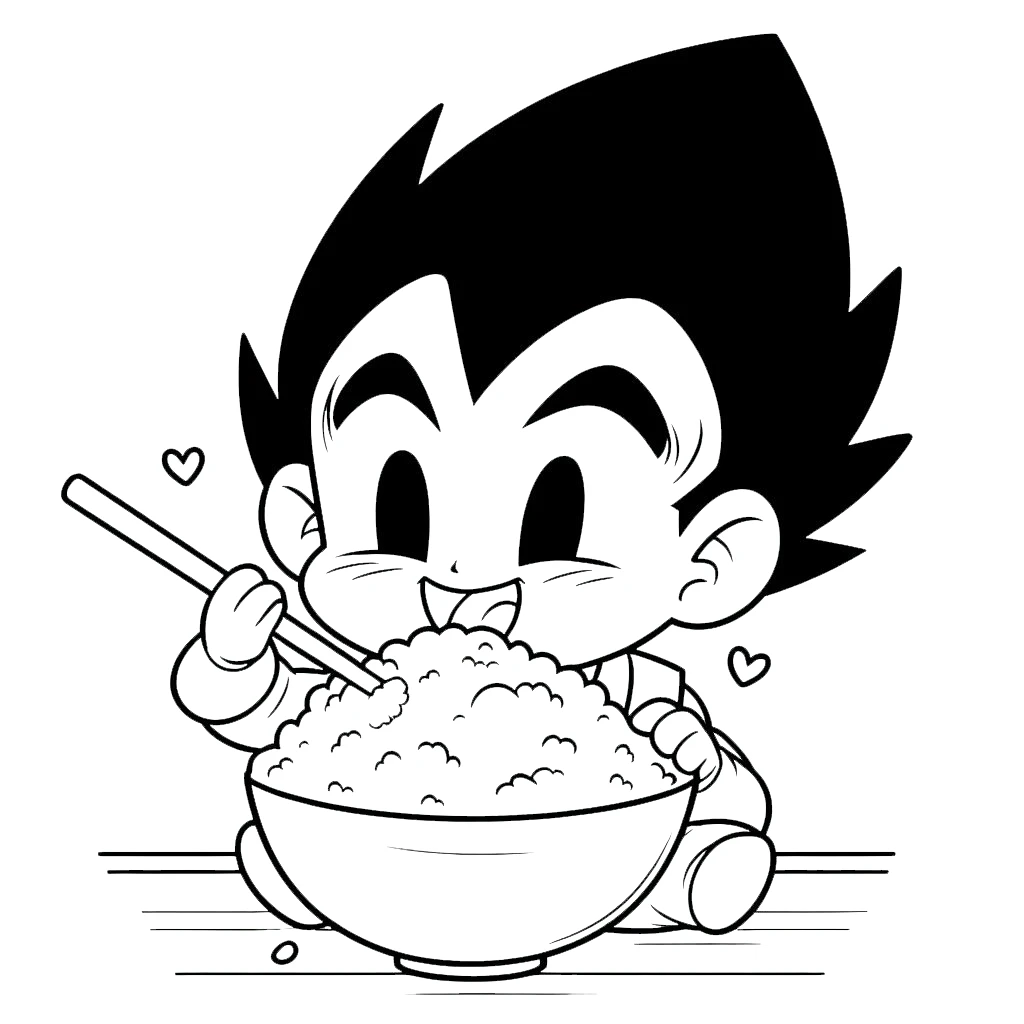 coloriage Vegeta à imprimer pdf