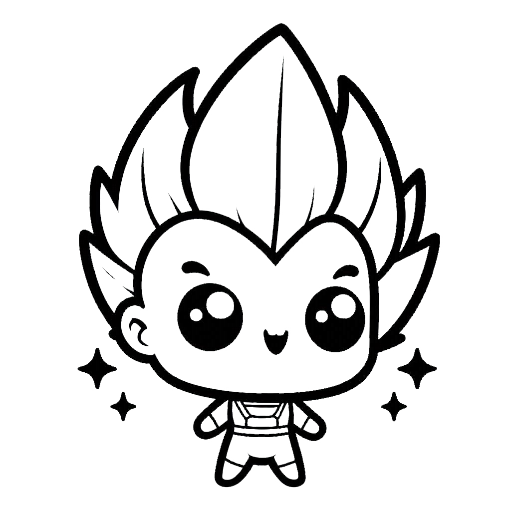 coloriage Vegeta à imprimer pdf gratuit