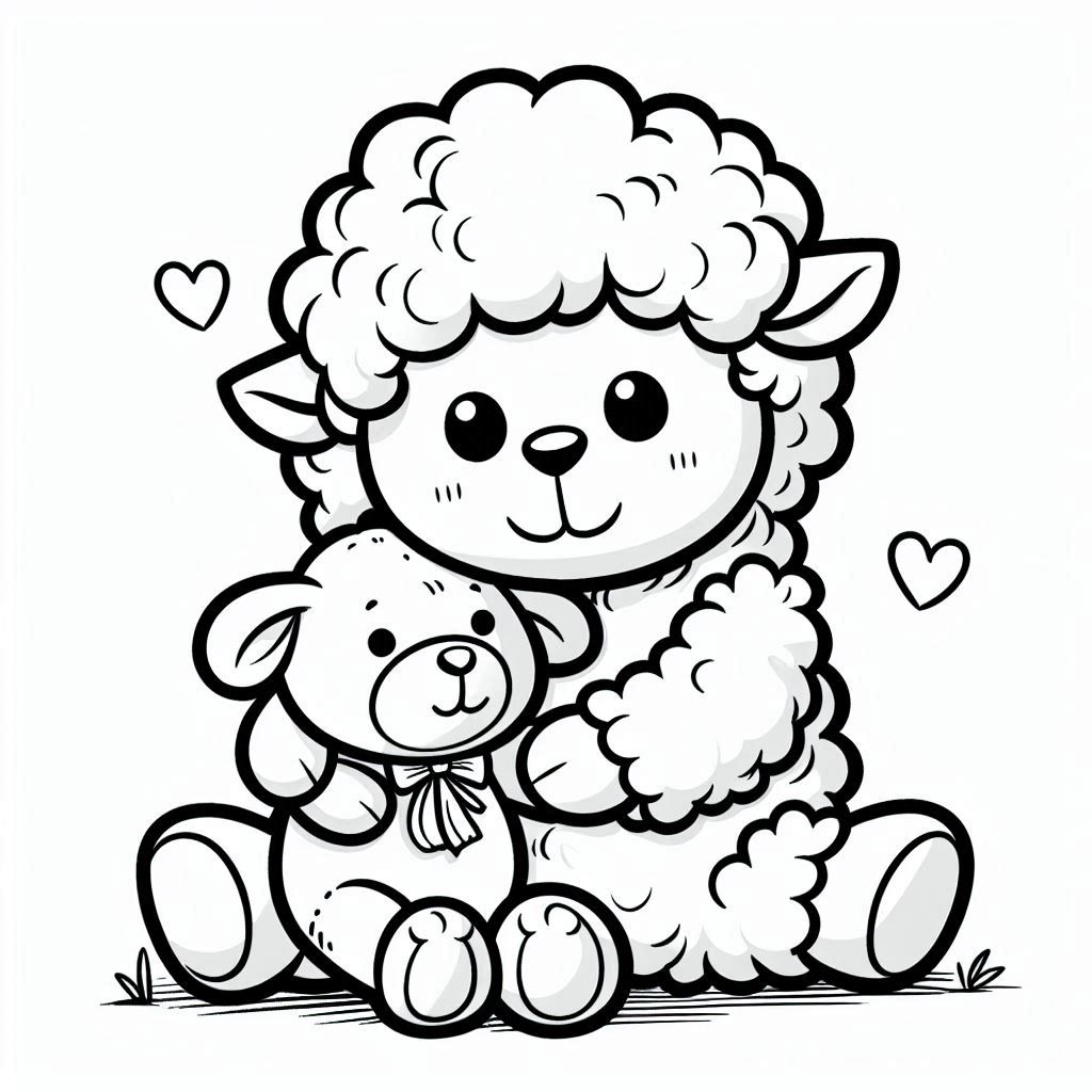 coloriage Mouton pour enfant a imprimer gratuit