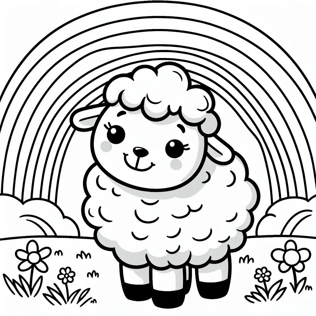 coloriage Mouton à imprimer pdf gratuit