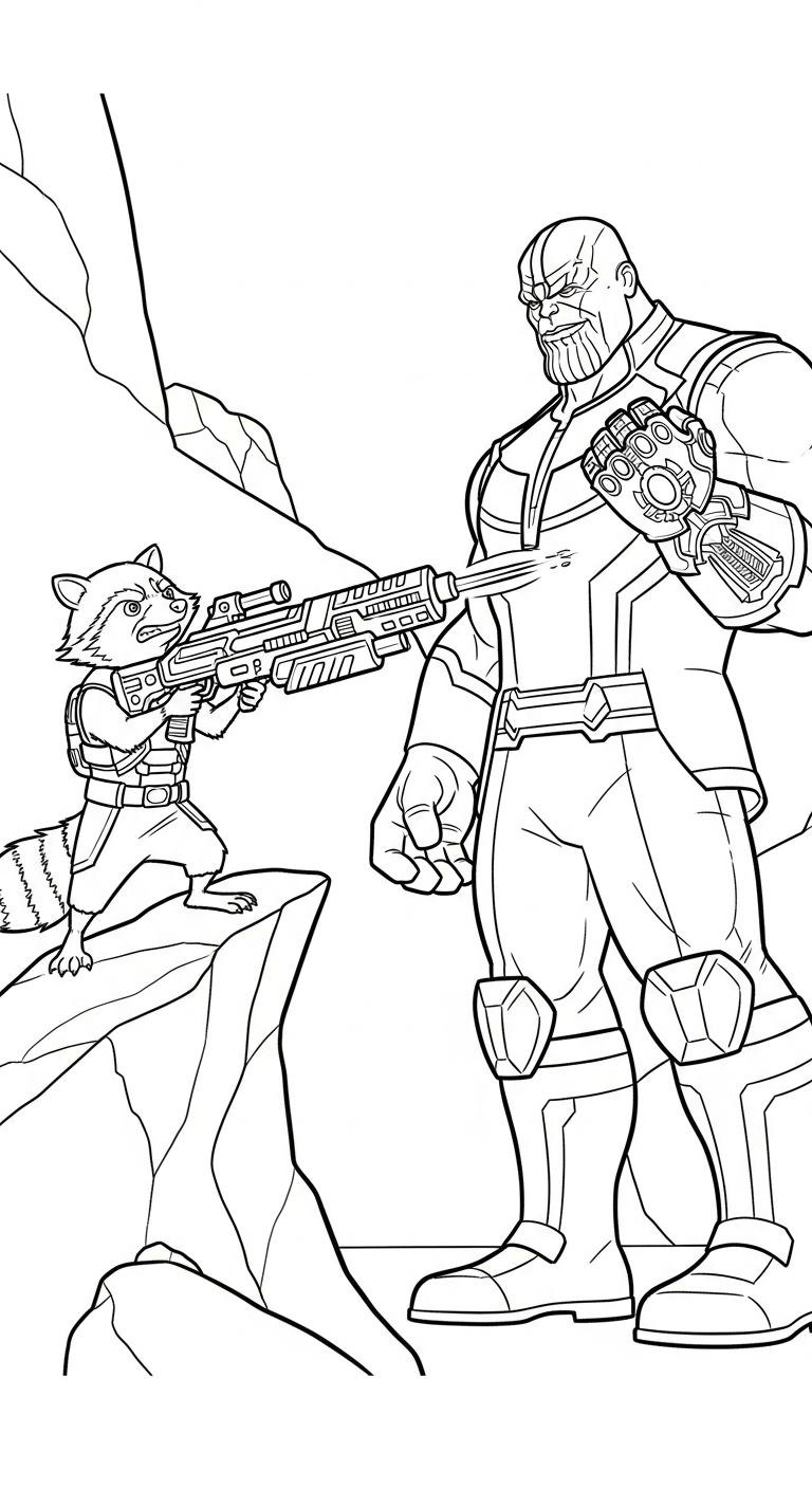 imprimer coloriage Thanos pour enfant 1