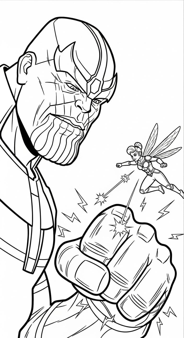 coloriage Thanos pour enfant 2