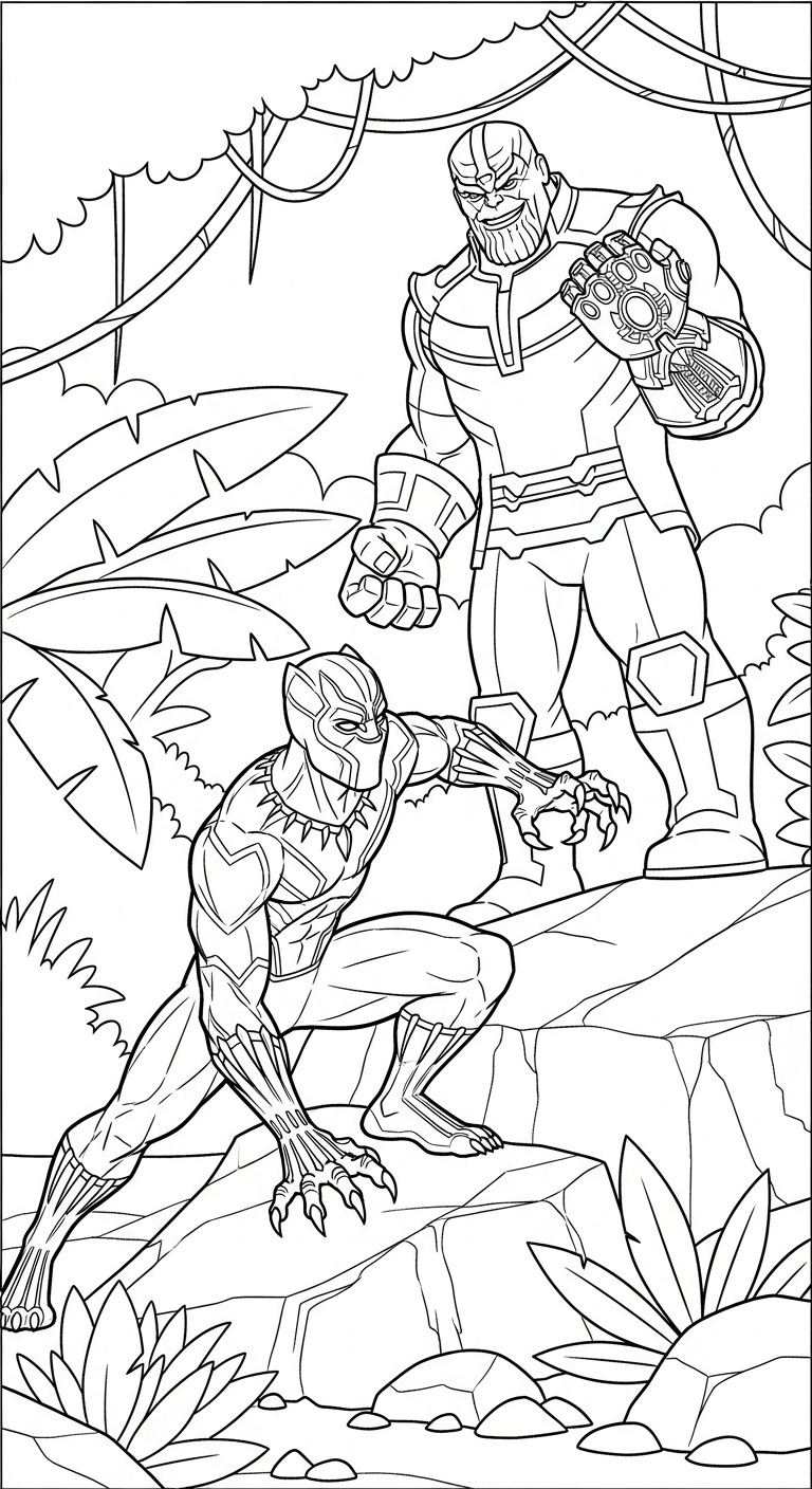 coloriage Thanos pour enfant de 7 ans