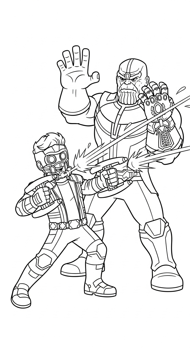 coloriage Thanos gratuit pour enfants