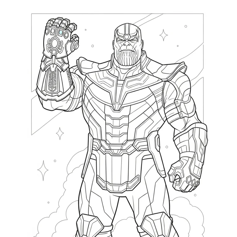 Coloriage Thanos