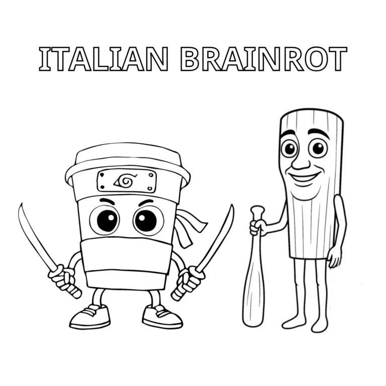 Coloriage Italian Brainrot