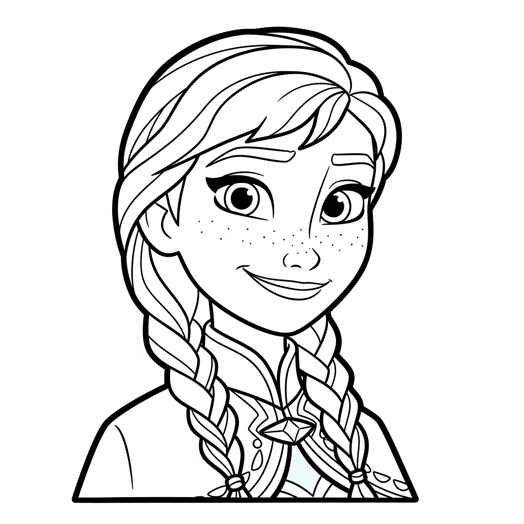 coloriage Le Portrait d’Anna pour enfant de 5 ans